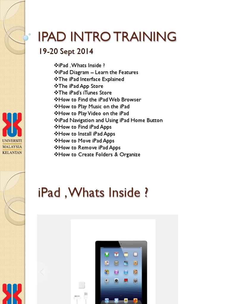 iPad Introduction Training Guide | PDF | Career & Growth