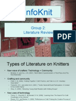 Infoknit: Group 2: Literature Review