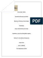 Características de La Vejez. Tarea 5