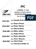 Aulas IPC 4º Turno 1º Parcial 2014-2