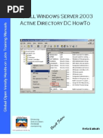 Download Install Windows Server 2003 Active Directory Domain Controller HowTo v10 by Kefa Rabah SN24023124 doc pdf