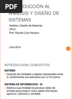 Download Clase 1_ Introduccion al Analisis y Diseo de Sistemasppt by Steven Jhonson SN240231283 doc pdf