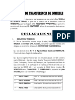 Contrato de Transferencia de Inmueble