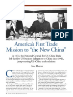 America's First Trade Mission to the New China