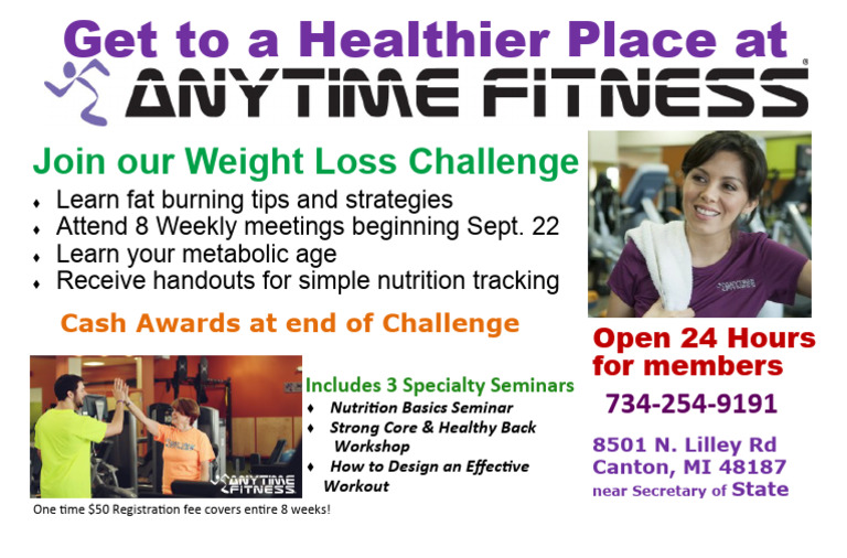 Weight Loss Challenge Anytime Fitness Canton MI PDF