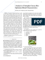 Experimental Analysis of Jatropha Curcas Bio-Diesel For Optimum Blend Characteristics