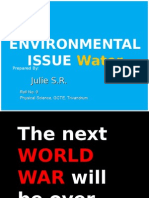 ENVIRONMENTAL ISSUE: Water - Julie S.R.