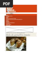 Bolo de Gengibre