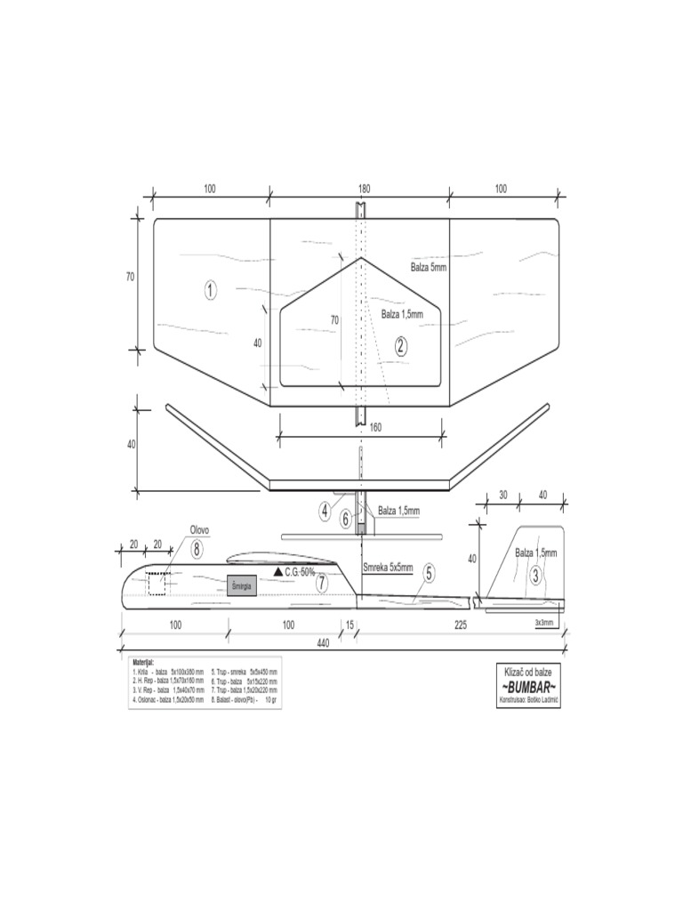 Model BUMBAR Construction Guide | PDF