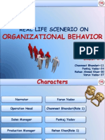 Real Life Scenerio On: Organizational Behavior