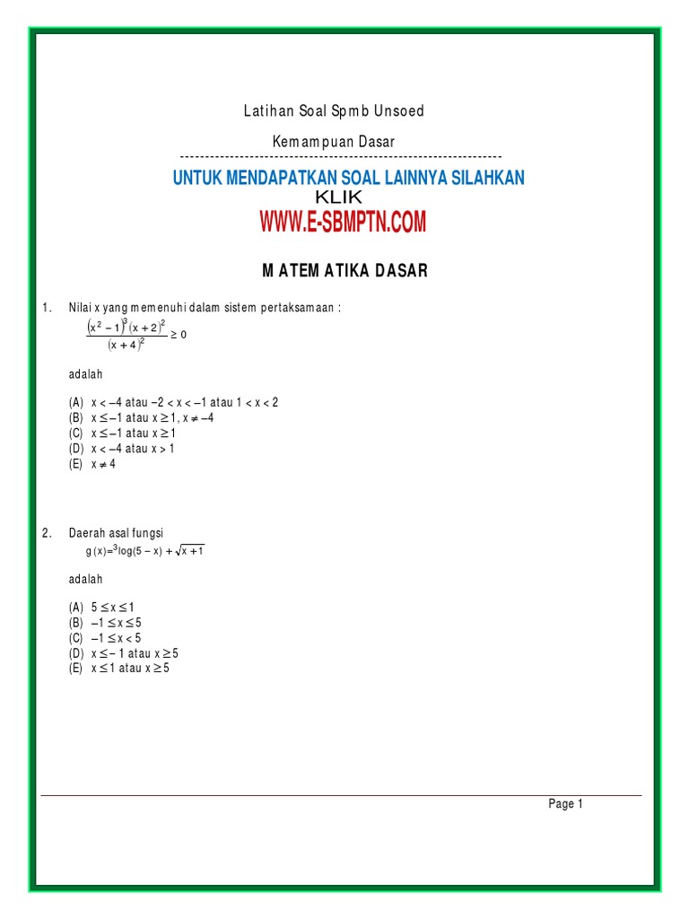 42+ Contoh soal ujian mandiri soshum 2020 ideas in 2021 