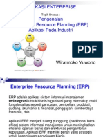 Aplikasi Enterprise Pengenalan Enterprise Resource Planning (ERP) Aplikasi Pada Industri