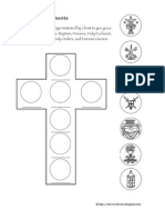 Seven Sacraments Cross With Images