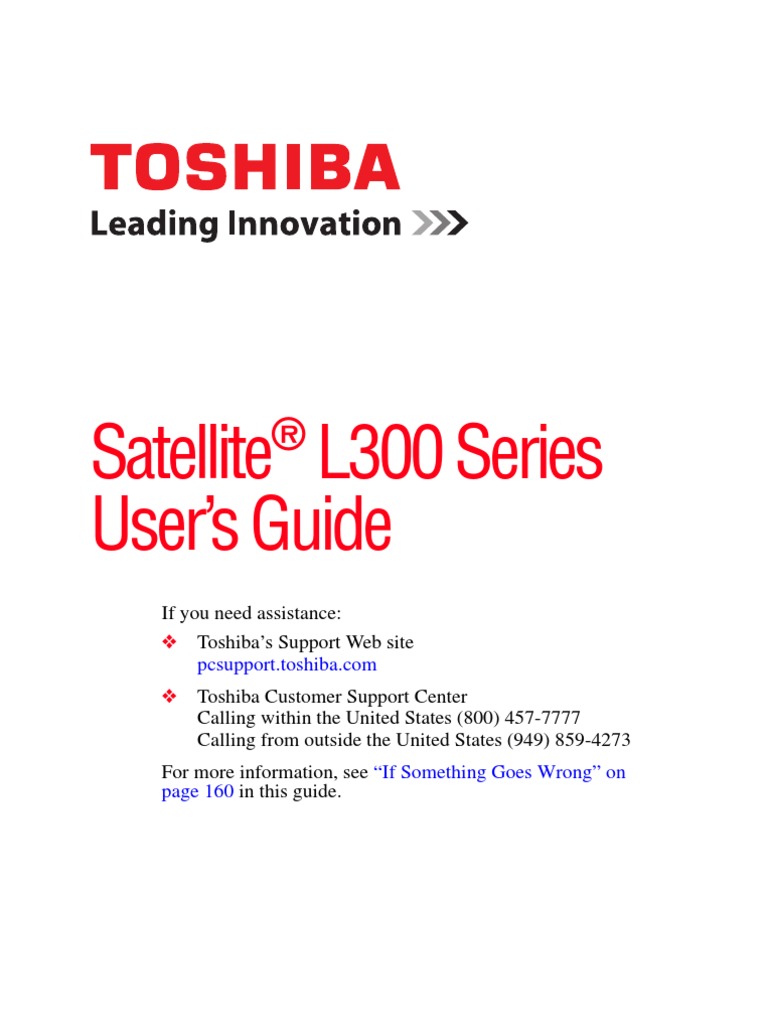 Satellite L300 Series User's Guide | PDF