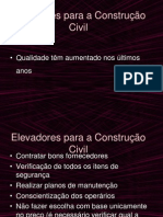 Elevadores para A Construcao Civil