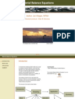 Material Balance Eqs