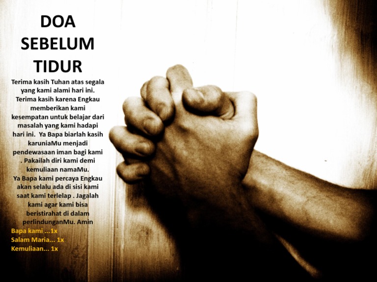 Doa Sebelum Tidur Pdf