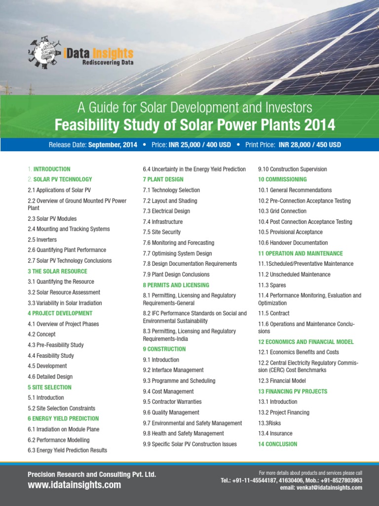 Solar Power Plant Development Guide | PDF | Solar Power | Photovoltaic ...