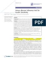 A Simple Intravenous Glucose Tolerance Test - Theoreti