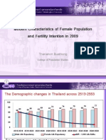 Modern Female and Fertility Intention by Thananon