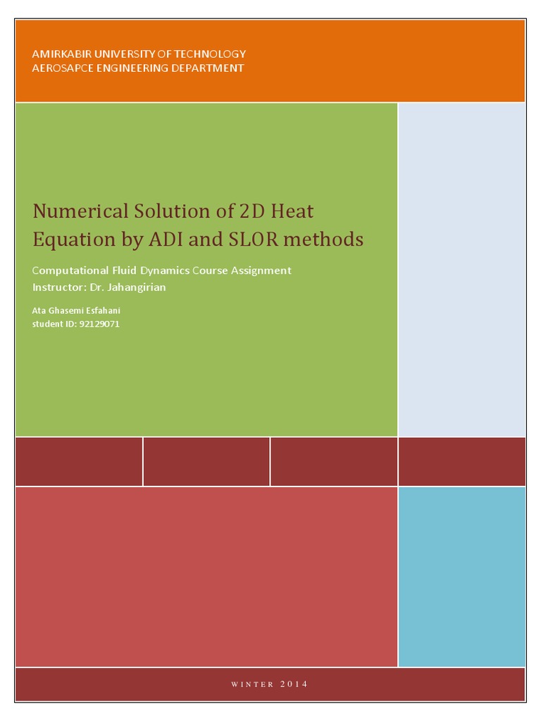 Numerical Solution of 2D Heat Equation | PDF | Numerical Analysis ...