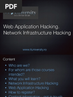 Web App and Network Infrastructure Hacking