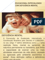 Atendimento Educacional Especializado para Alunos Com Defici+ Ncia Mentalpronto