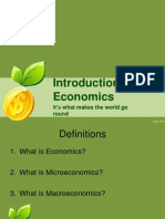Introduction To Economics Scarcity and The Science of Economics