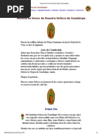 Novena en Honor de Nuestra Señora de Guadalupe