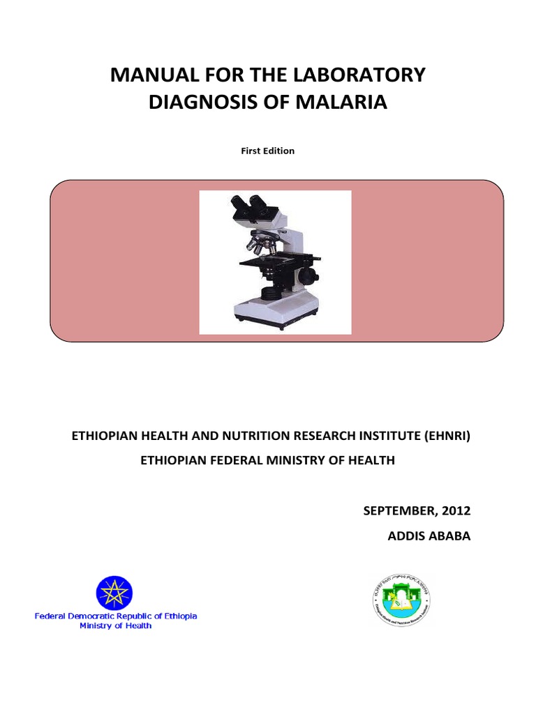 Laboratory Diagnosis of Malaria Manual | PDF | Plasmodium | Malaria