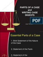 Anatomy of a Case and Case Digest