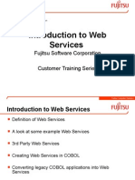 Introduction To Web Services: Fujitsu Software Corporation Customer Training Series