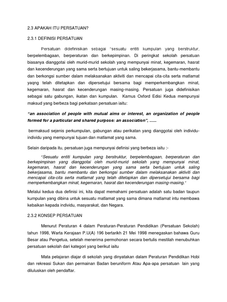 Apa Itu Persatuan PDF