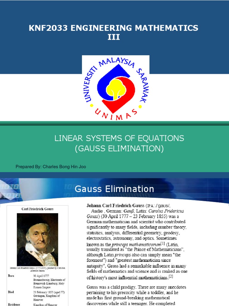 Gaussian Elimination Explained | PDF | System Of Linear Equations ...