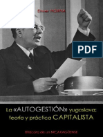 La Autogestion Yugoslava Teoria y Practica Capitalista Enver Hoxha