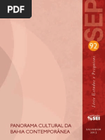 Panorama Cultural Da Bahia Contemporanea - SEP-SEI - 2012