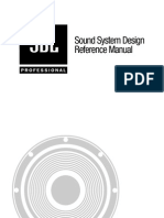 JBL Professional Sound System Design Manual - 1999 Edition (Pt.1)