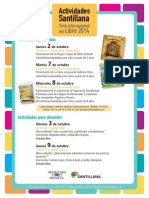 Actividades en La Feria Del Libro 2014