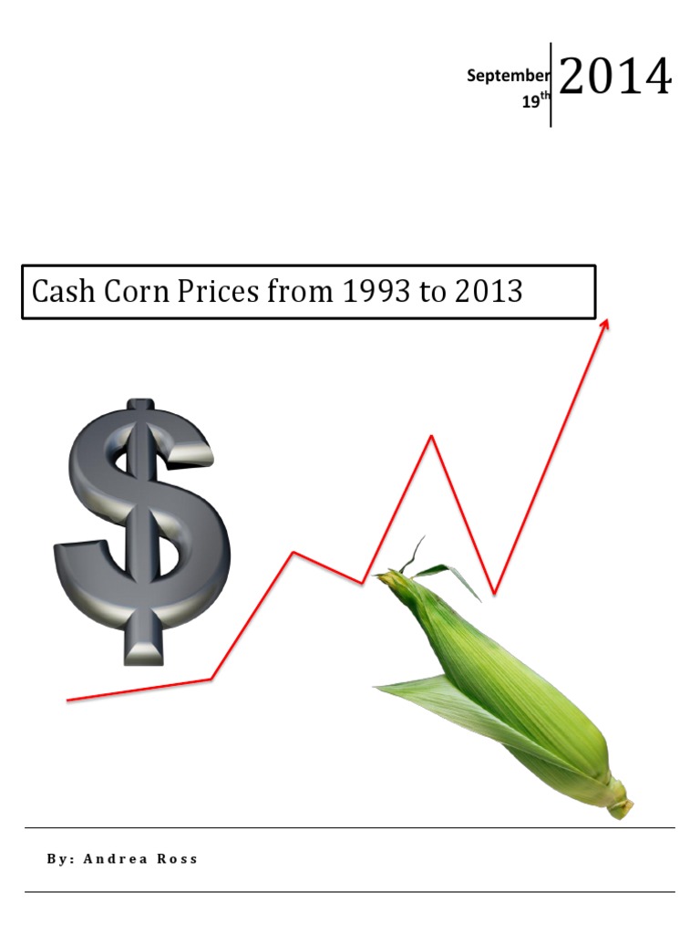 Cash Corn Prices from 1993 to 2013 Maize Soil