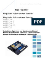 WEG Regulador Automatico de Tension Grt7 Th4 10040217 Manual Espanol
