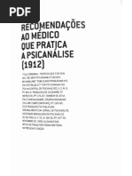 FREUD - Recomendacoes Aos Medicos Que Exercem Psicanalise