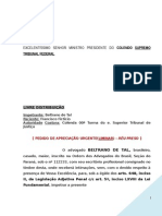 Habeas Corpus Substitutivo Sucedaneo Recurso Ordinario Constitucional Trafico Drogas STF Medida Liminar Modelo 393 BC371