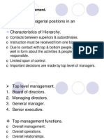 Different Levels in Management