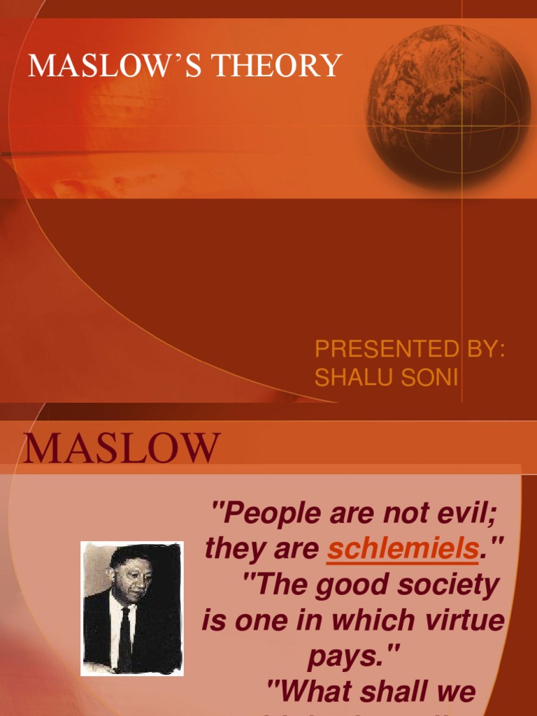 Maslow’s Theory | Self Actualization | Motivation