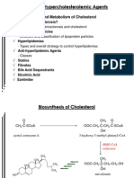 Anti-Hypercholesterolemic Agents: Biosynthesis and Metabolism of Cholesterol