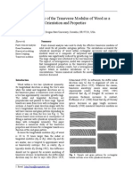 A Numerical Study of the Transverse Modulus of Wood