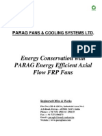 Energy Conservation With Parag High Efficiency FRP Fans