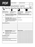 Problem Solving Tool Template 5D | PDF | Business | Computers