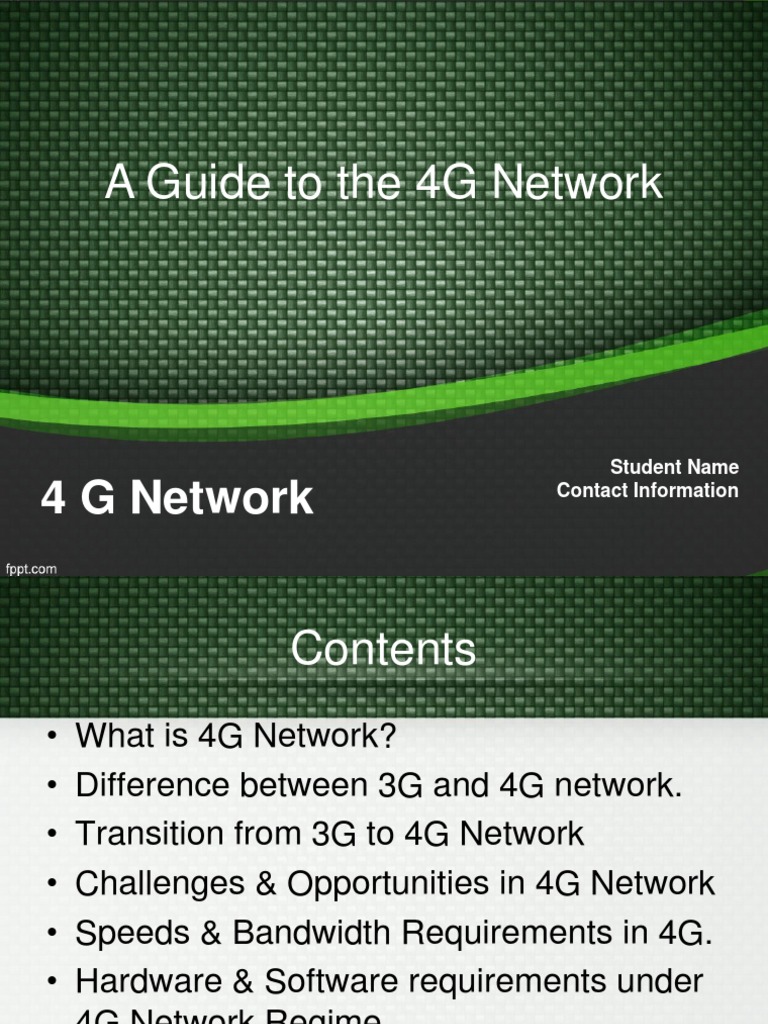 PSD 3 - 4 G Network | PDF