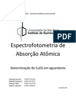 Relatório Exp.2- Espectofotometria de Absorção Atomica FINAL